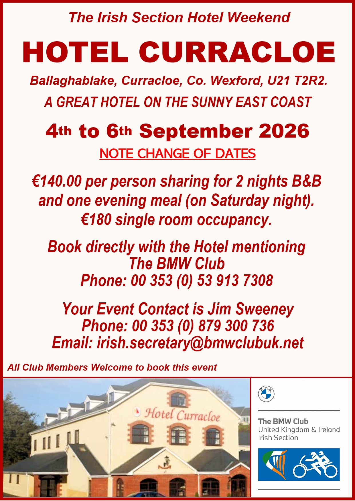 Curracloe Hotel weekend